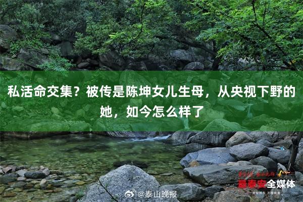 私活命交集？被傳是(shì)陳坤女(nǚ)兒(ér)生(shēng)母，從(cóng)央視(shì)下(xià)野的(de)她(tā)，如(rú)今怎麽樣了(le)