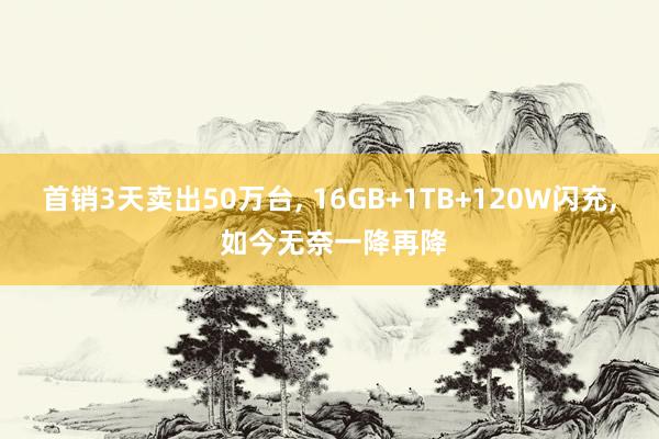 首銷3天賣出50萬台, 16GB+1TB+120W閃充, 如(rú)今無奈一(yī)降再降