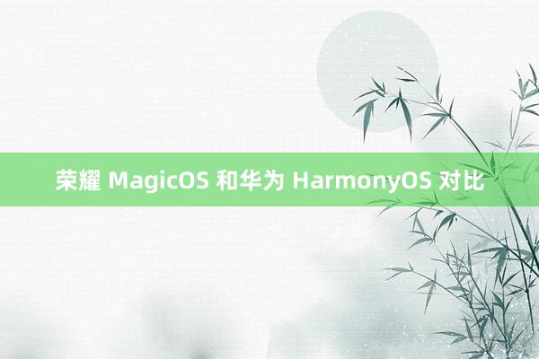 榮耀 MagicOS 和(hé)華為(wèi) HarmonyOS 對(duì)比
